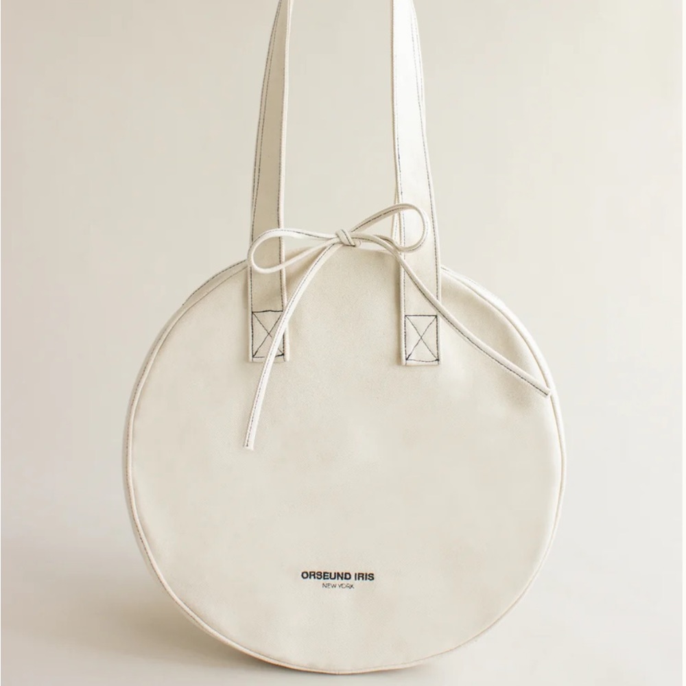 Orseund Iris canvas circle tote